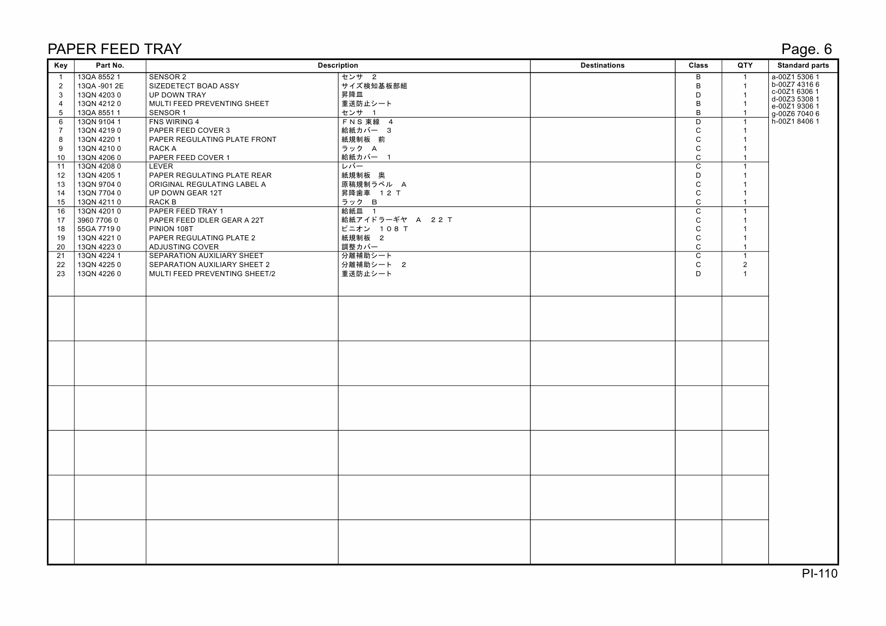Konica-Minolta Options PI-110 13QN Parts Manual-3